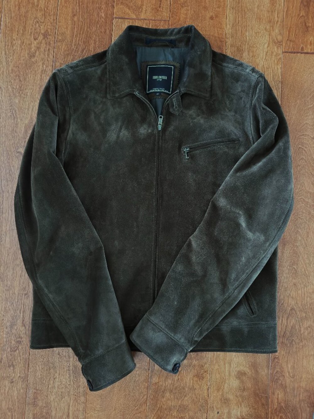 Todd Snyder Italian Suede Dean Jacket – Olive | Size Medium